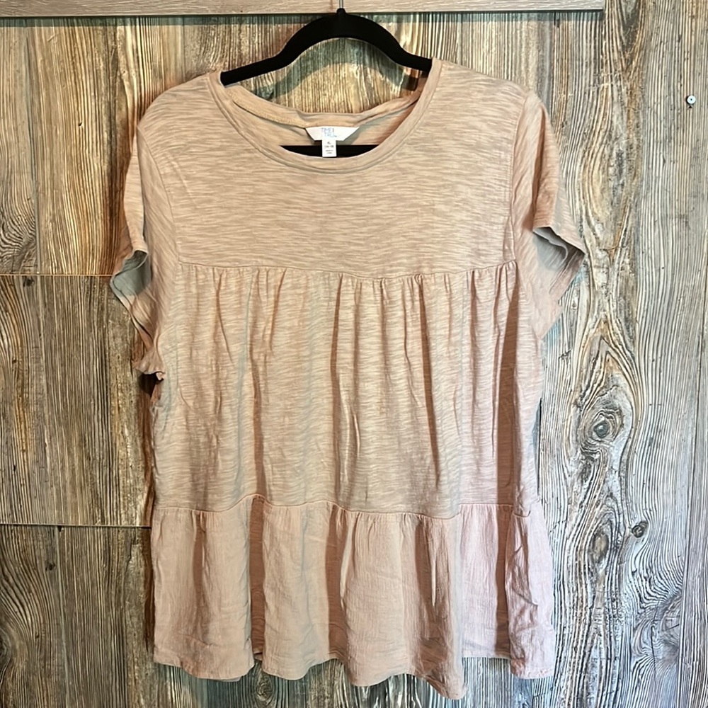 Time & Tru. Short sleeve - multi texture Tee